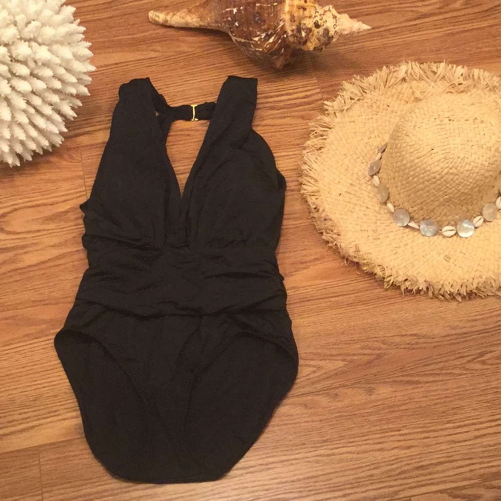 Classy One piece Black Swimsuit